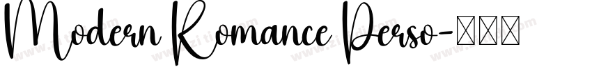 Modern Romance Perso字体转换